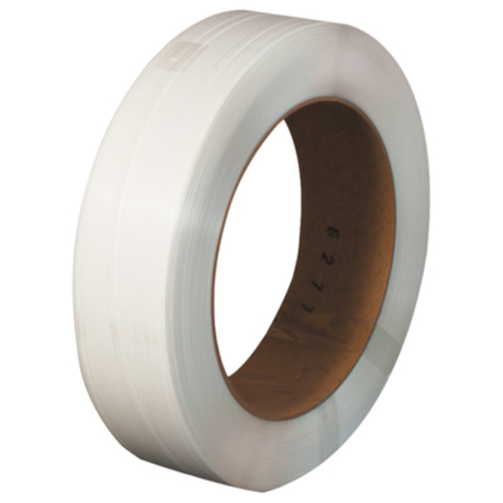1/2in. x .018 x 9000ft. White 16 x 6in. Core HG 1/CS, Material Polypropylene, Width 0.5 in, Model# PS1217W